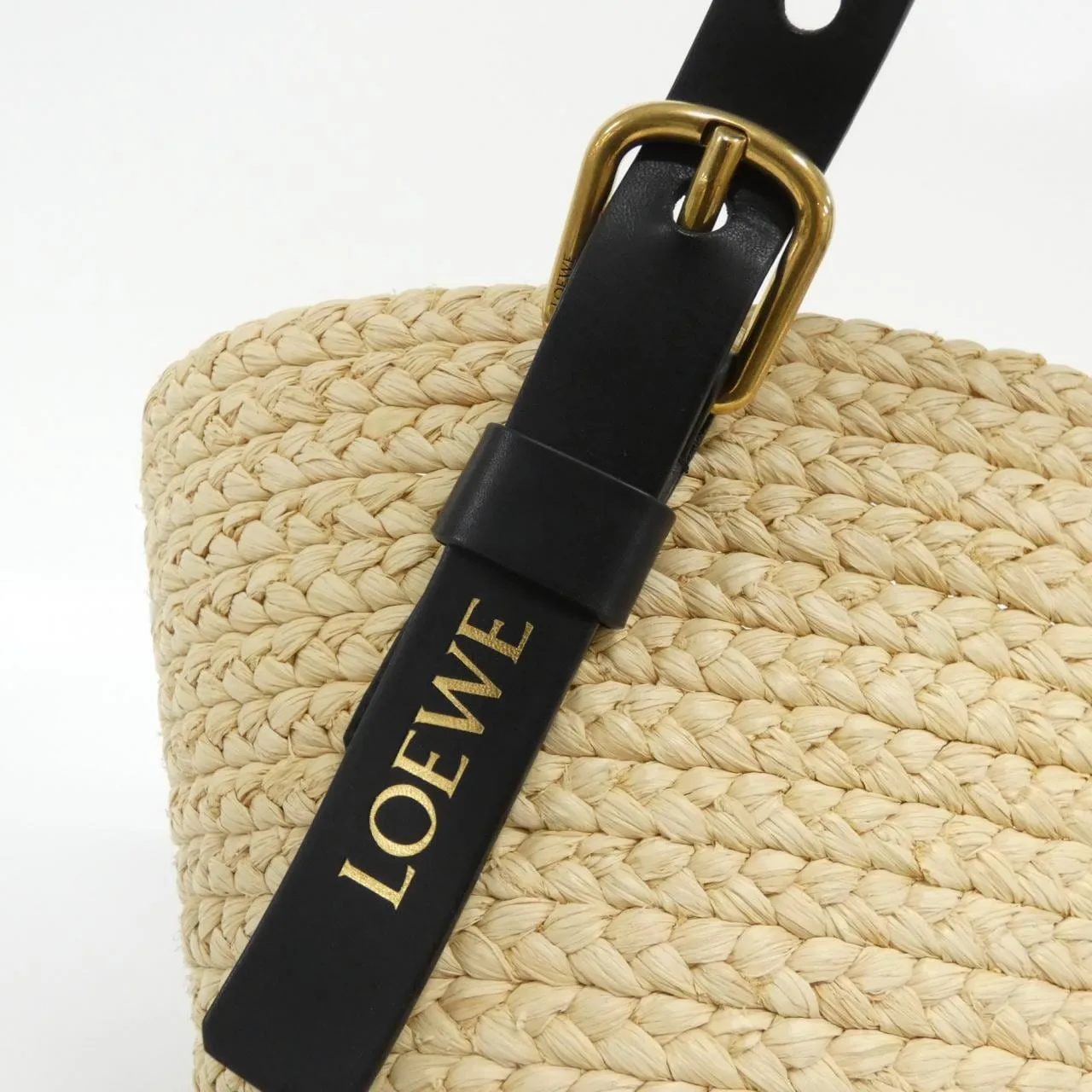 LOEWE Basket A223BBPX01 Handbag 黑色 新品 - 縮圖 4