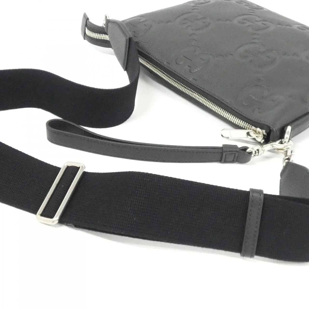 GUCCI 696009 AABY7 Shoulder Leather Black Leather New - Thumbnail 4