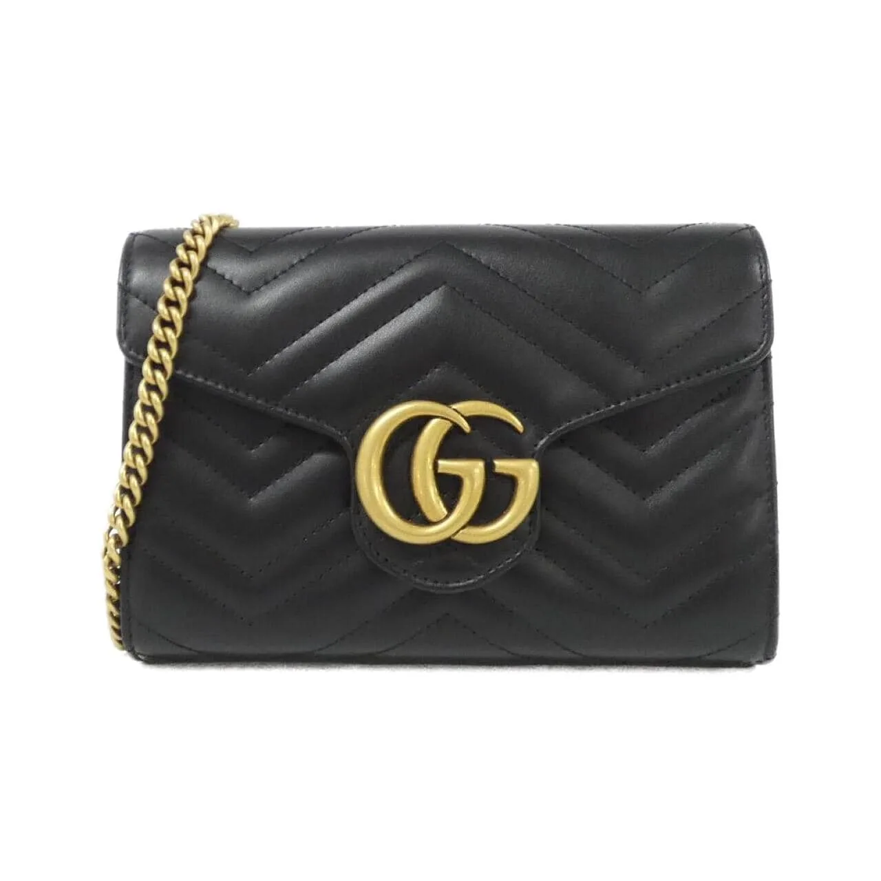 GUCCI Marmont 474575 DTD1T Shoulder Leather