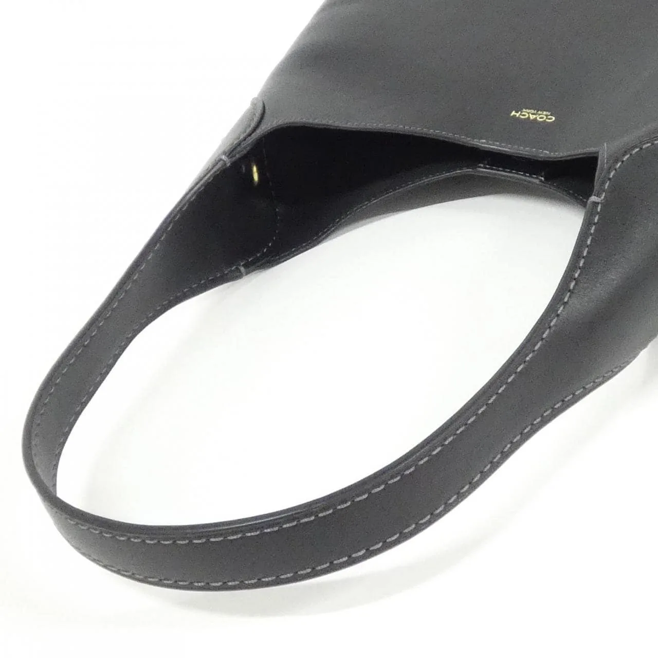 COACH CU068 Shoulder Leather Black Leather New - Thumbnail 5