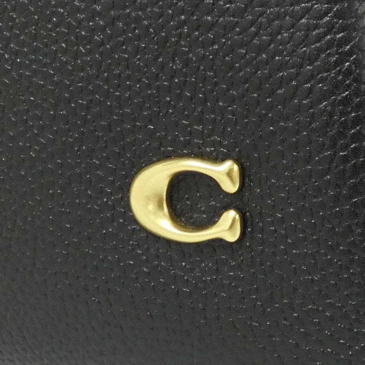 COACH CM545 Handbag Leather Black Leather New - Thumbnail 4