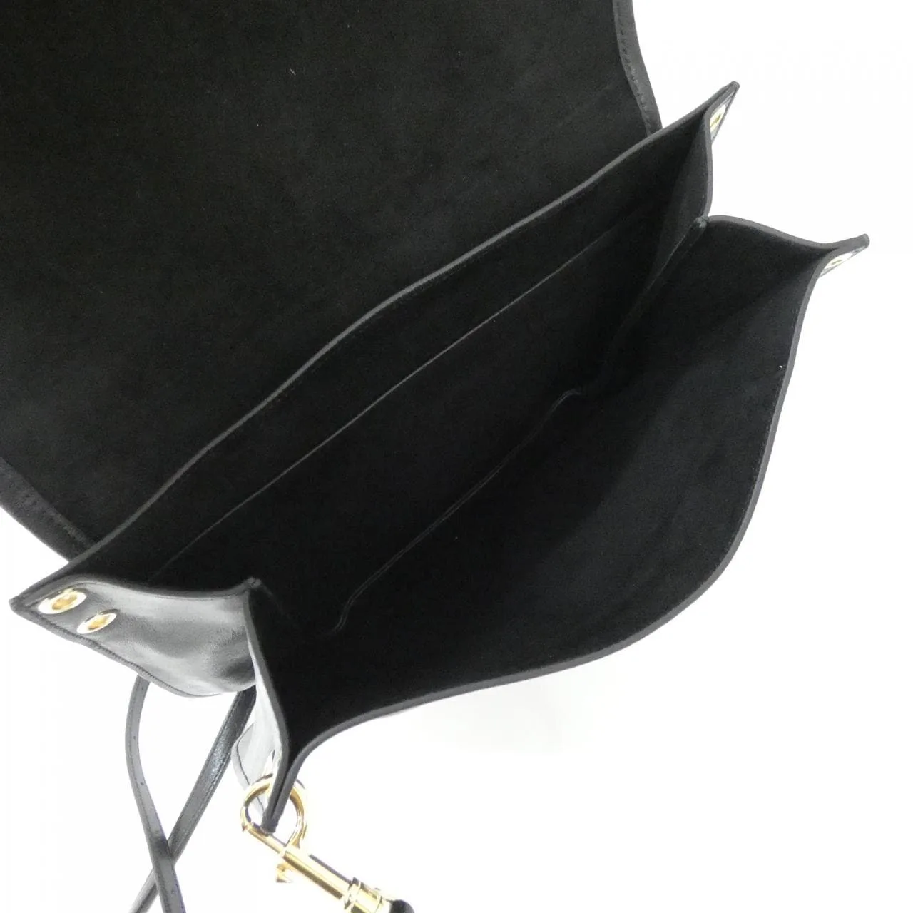 CELINE Triomphe 123632T88 Shoulder Lambskin Black Lambskin New - Thumbnail 6