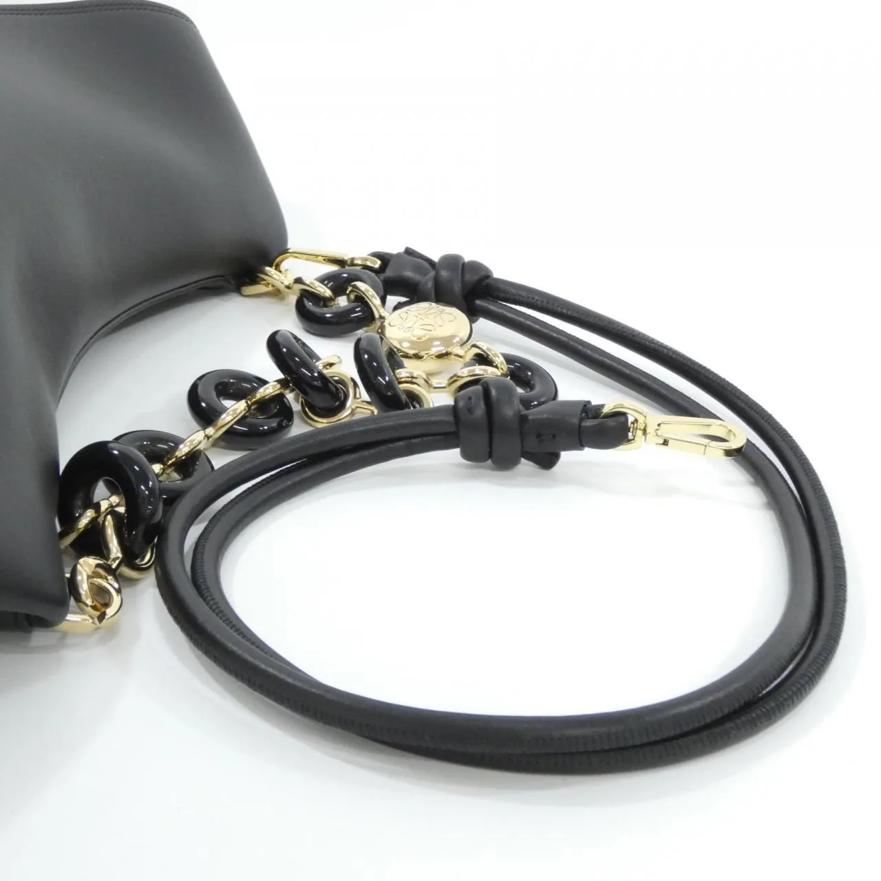 LOEWE AP22P22X07 Shoulder 黑色 新品 - 縮圖 4