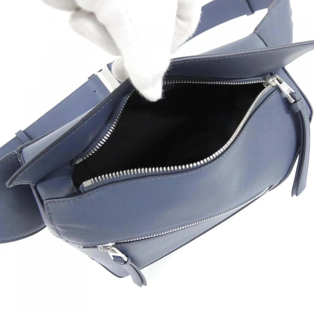 LOEWE Puzzle B510SEBX02 Shoulder Black New - Thumbnail 6