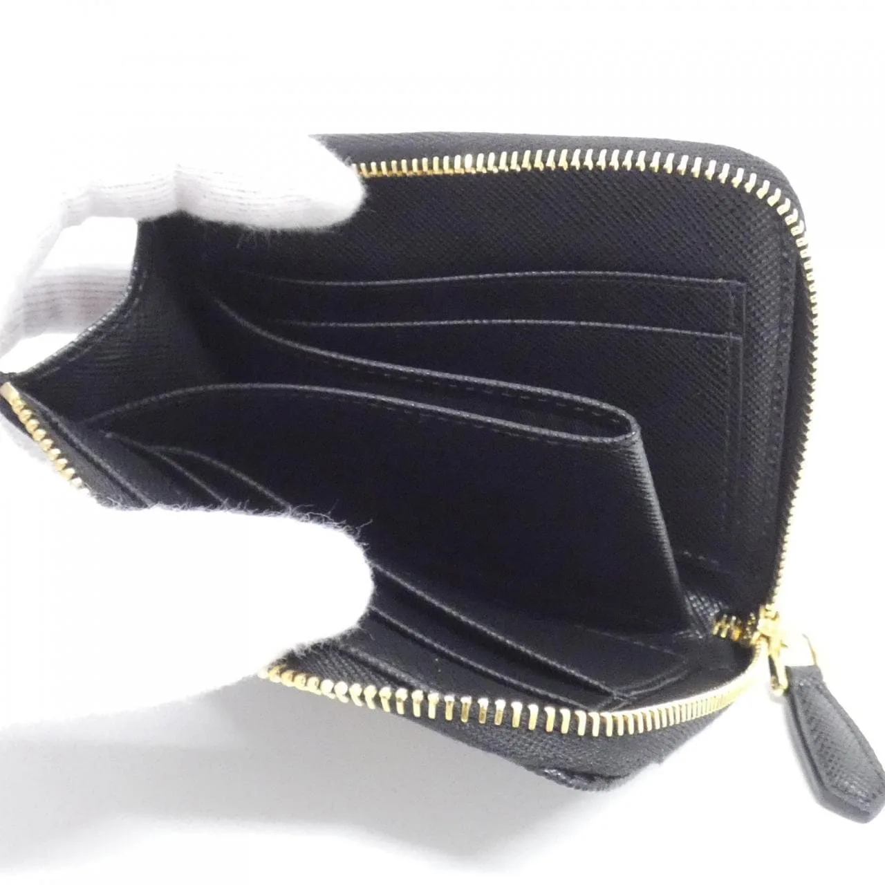 PRADA 1ML060 Coin Case Black New - Thumbnail 5