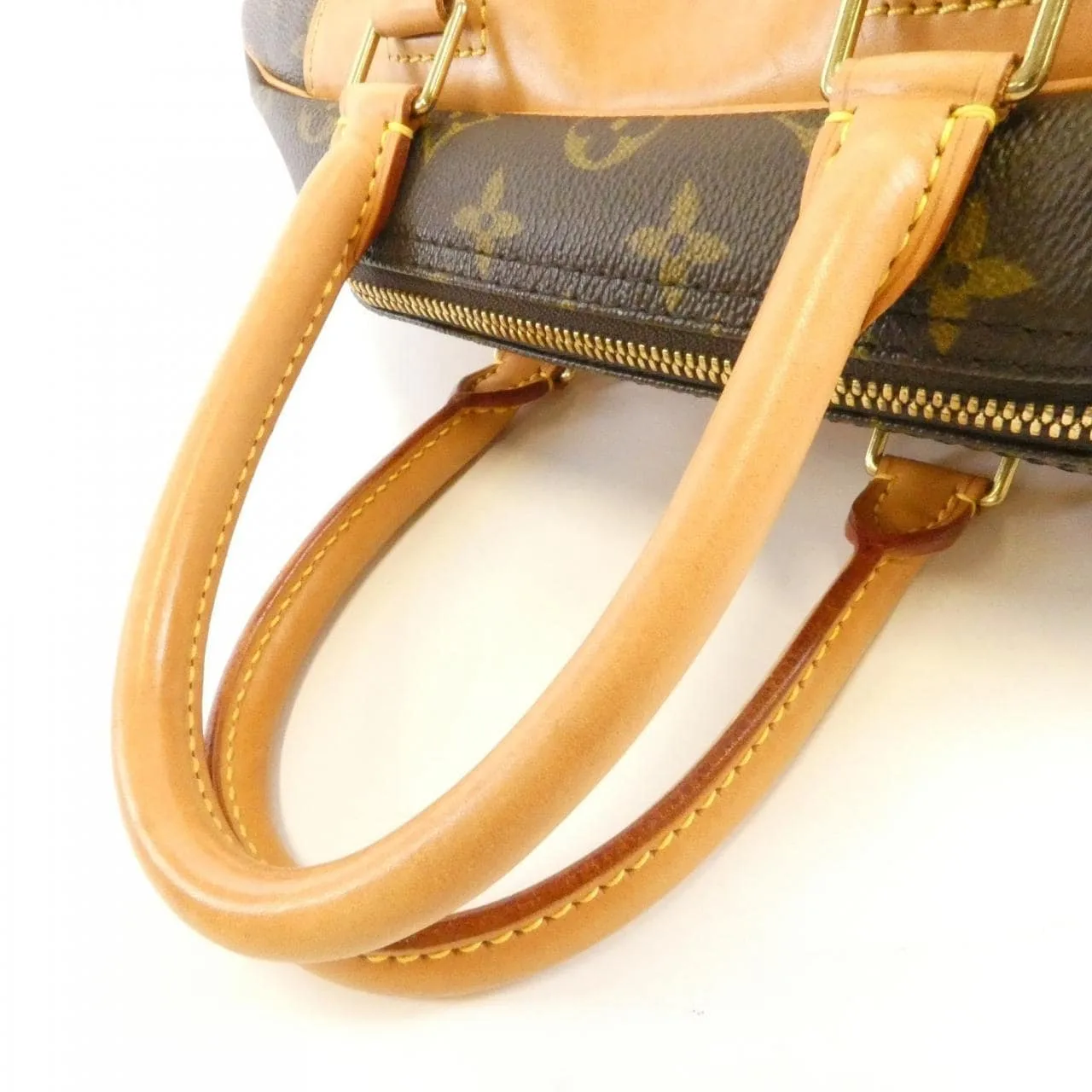 LOUIS VUITTON M47270 Handbag Monogram 黑色 Monogram 中古品B - 縮圖 7