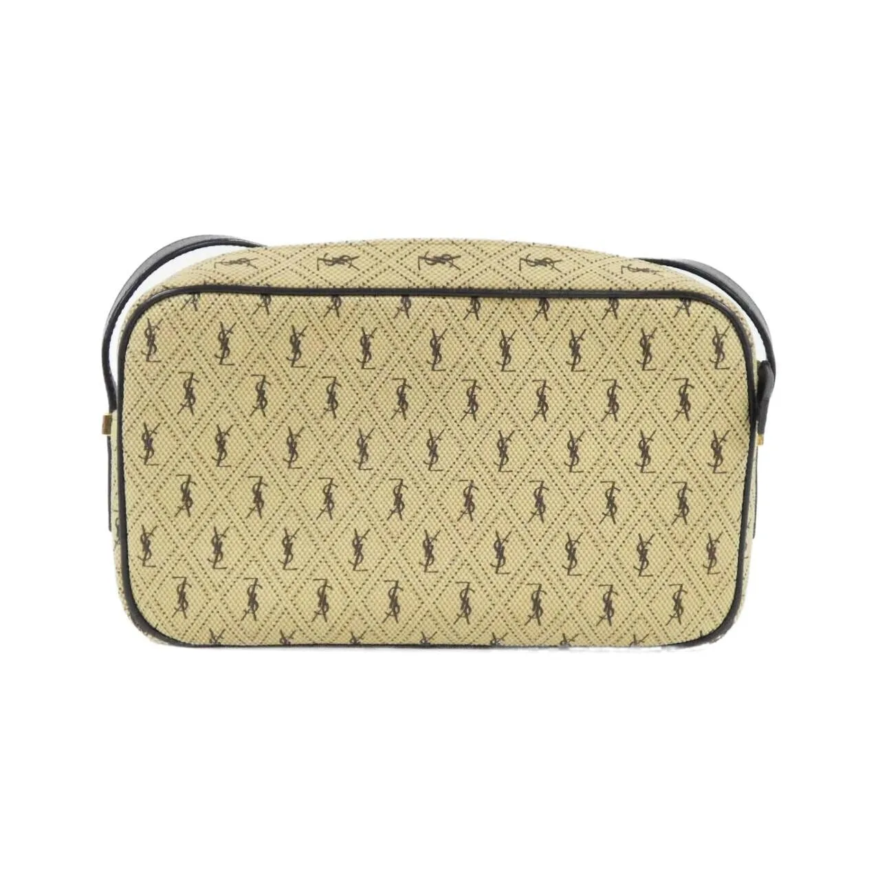 SAINT LAURENT 568608 HP41J 肩背包 帆布 黑色 帆布 中古品A - 縮圖 2