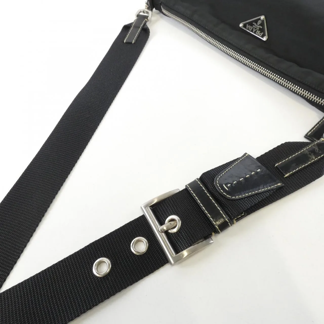 PRADA BT0326 肩背包 黑色 中古品B - 縮圖 7