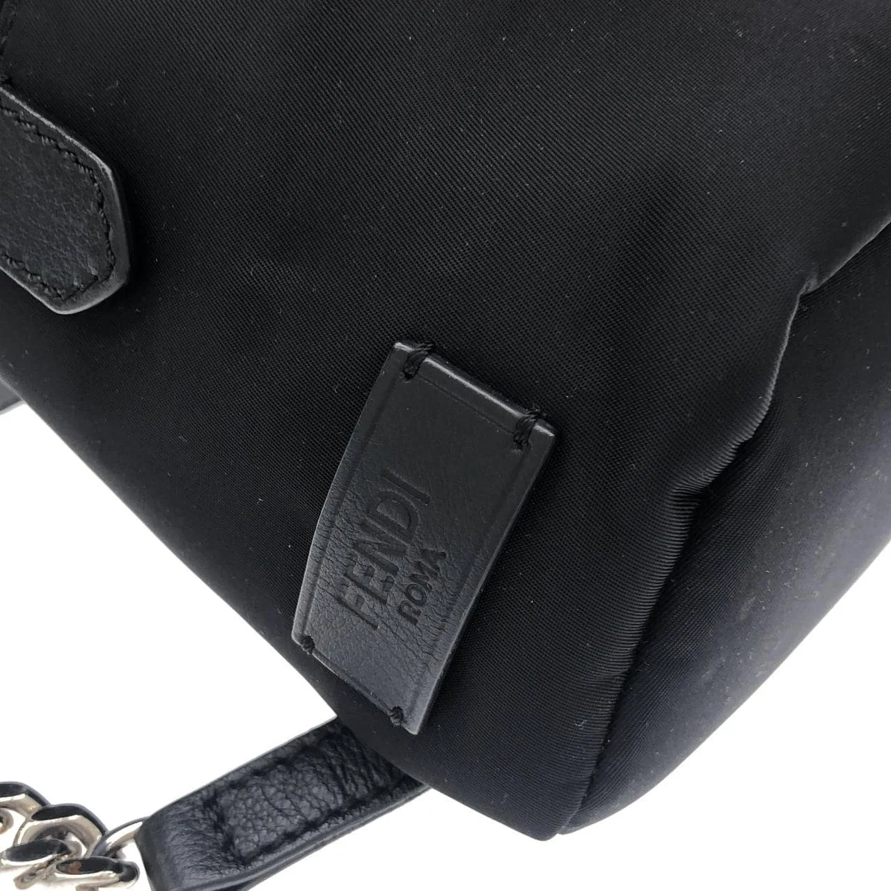 FENDI 8BZ038 68P Backpack Nylon Silver Nylon Rank A - Thumbnail 8