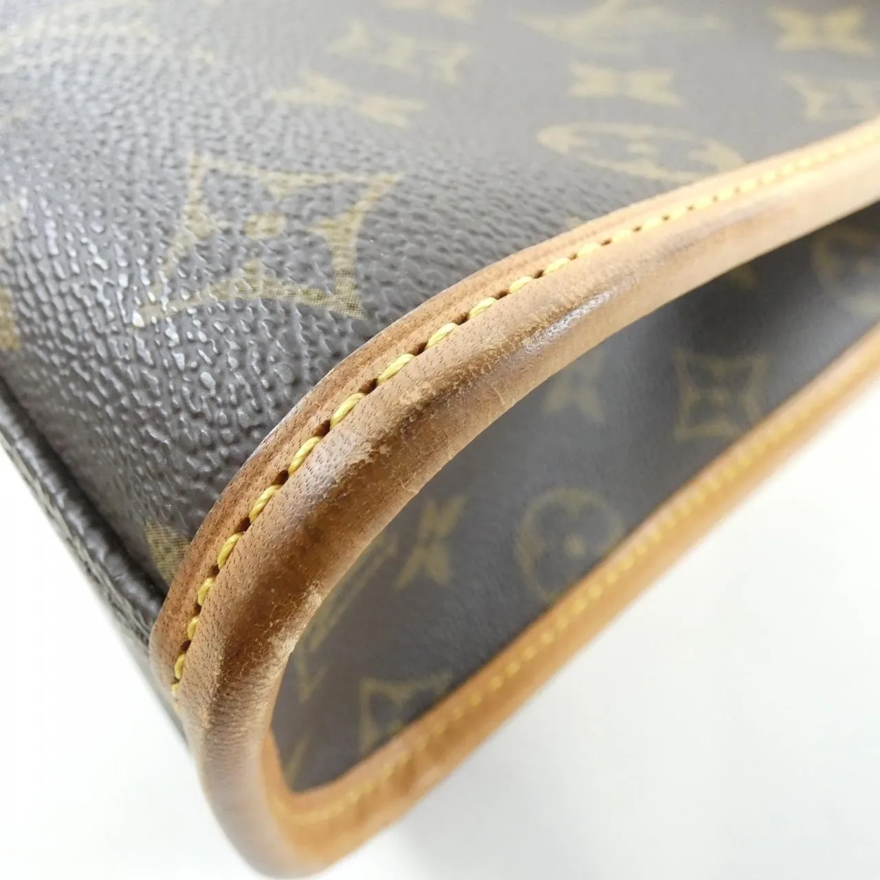 LOUIS VUITTON M51122 Handbag Monogram 黑色 Monogram 中古品B - 縮圖 3