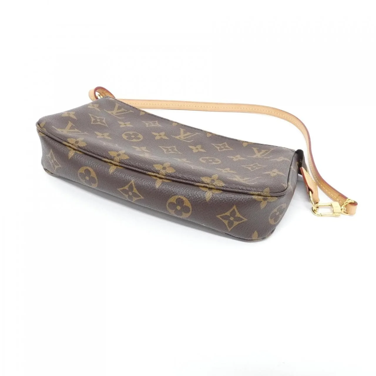 LOUIS VUITTON Pochette M40712 Pochette Monogram 黑色 Monogram 中古品A - 縮圖 2