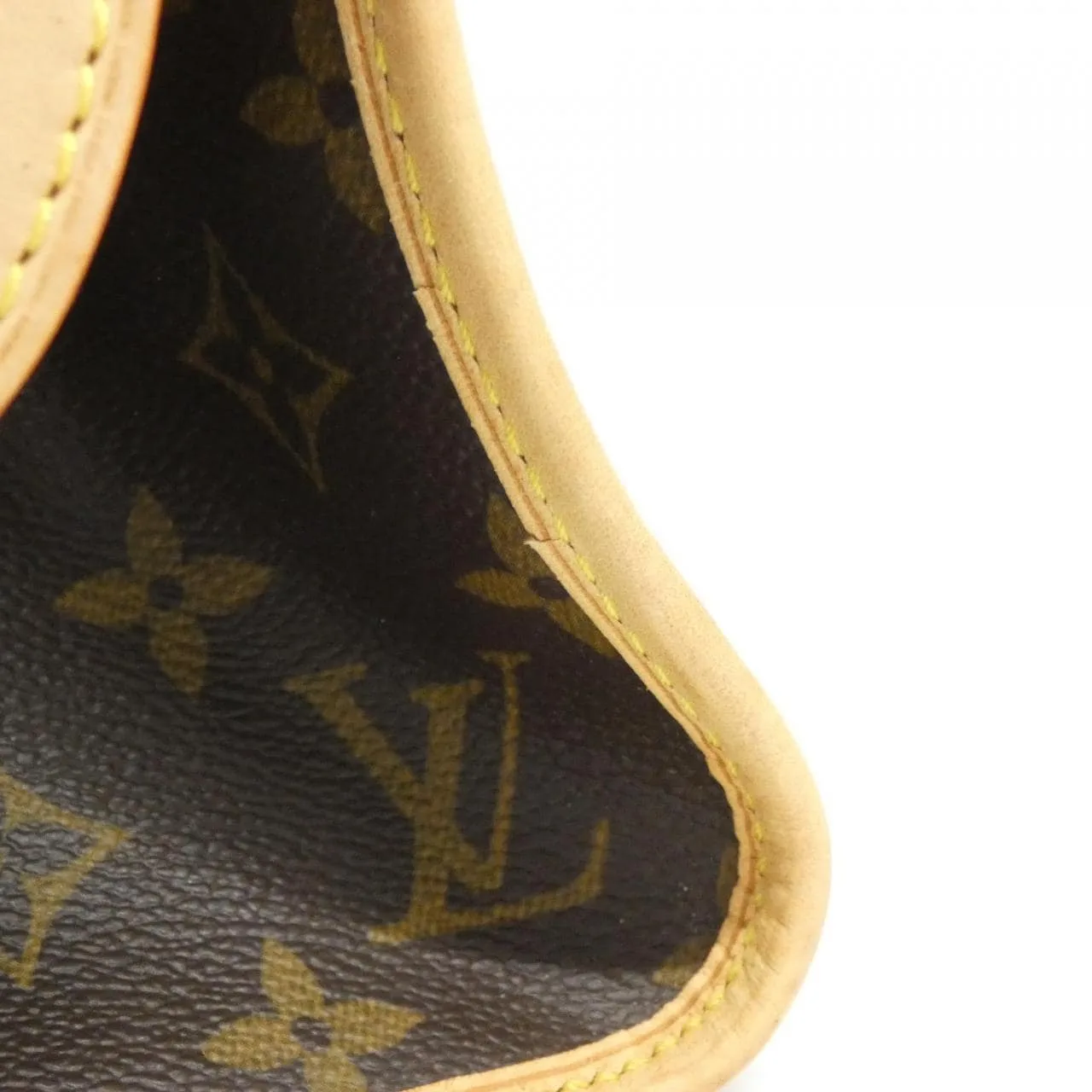 LOUIS VUITTON M40009 Handbag Monogram 黑色 Monogram 中古品B - 縮圖 3