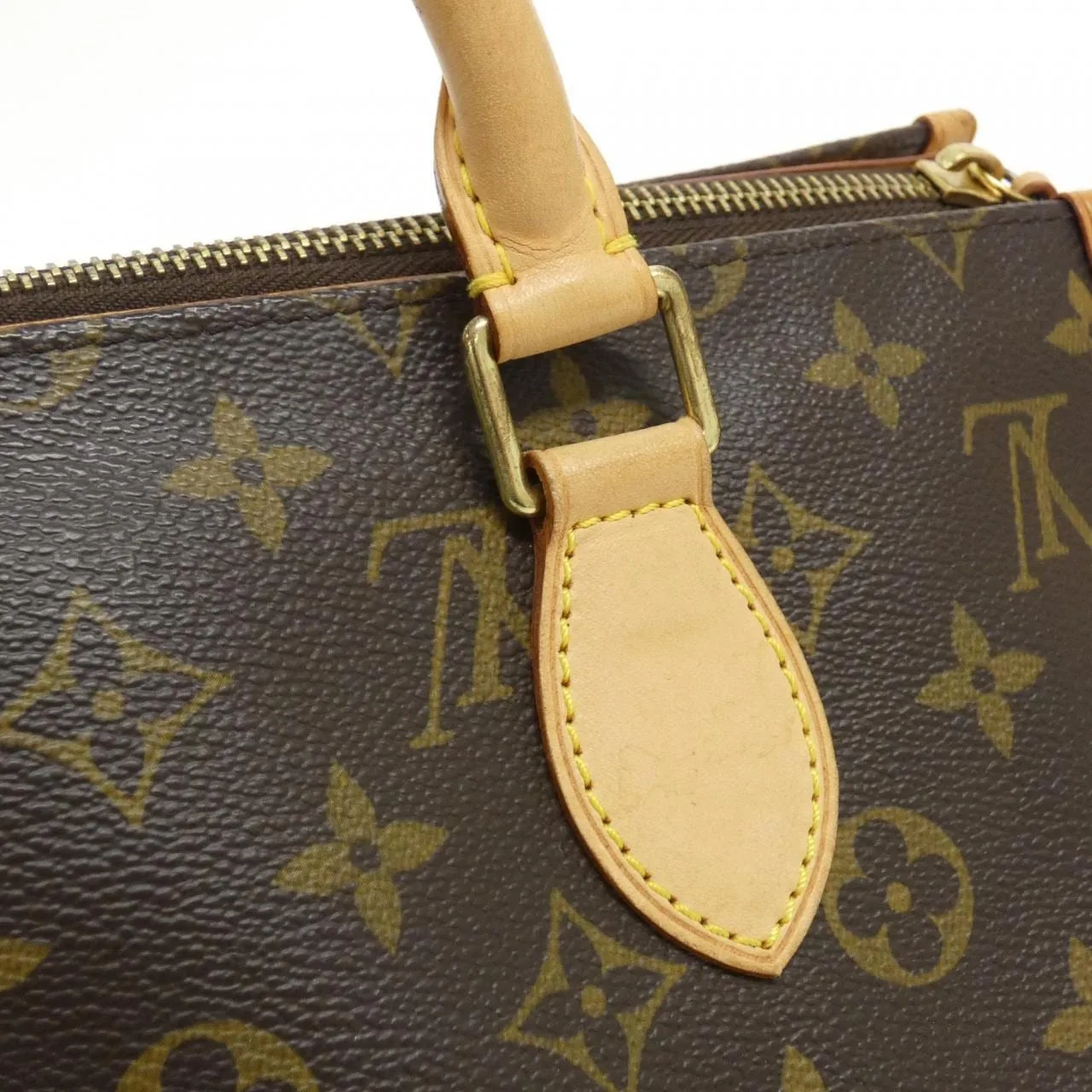 LOUIS VUITTON M40009 Handbag Monogram 黑色 Monogram 中古品B - 縮圖 5