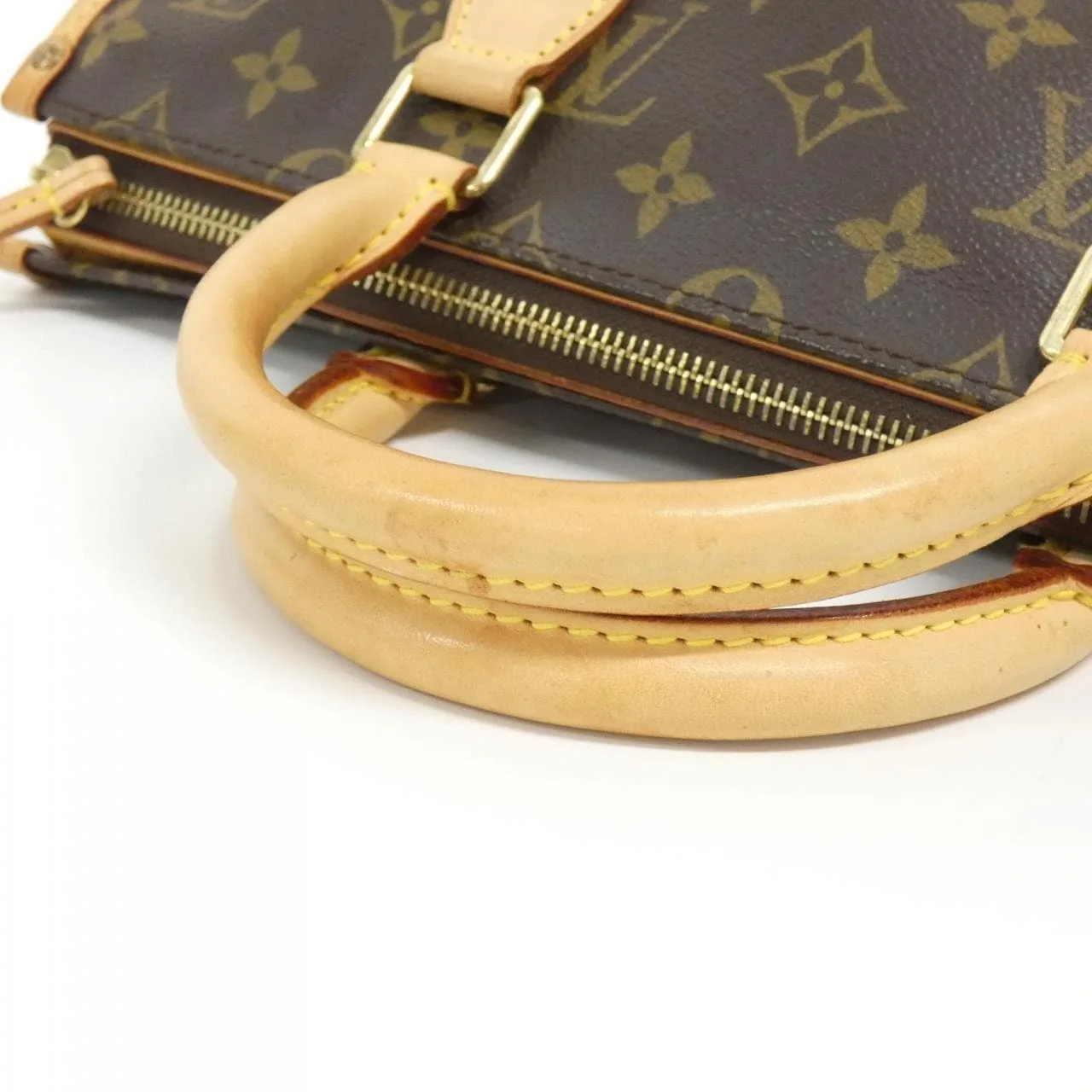 LOUIS VUITTON M40009 Handbag Monogram 黑色 Monogram 中古品B - 縮圖 6