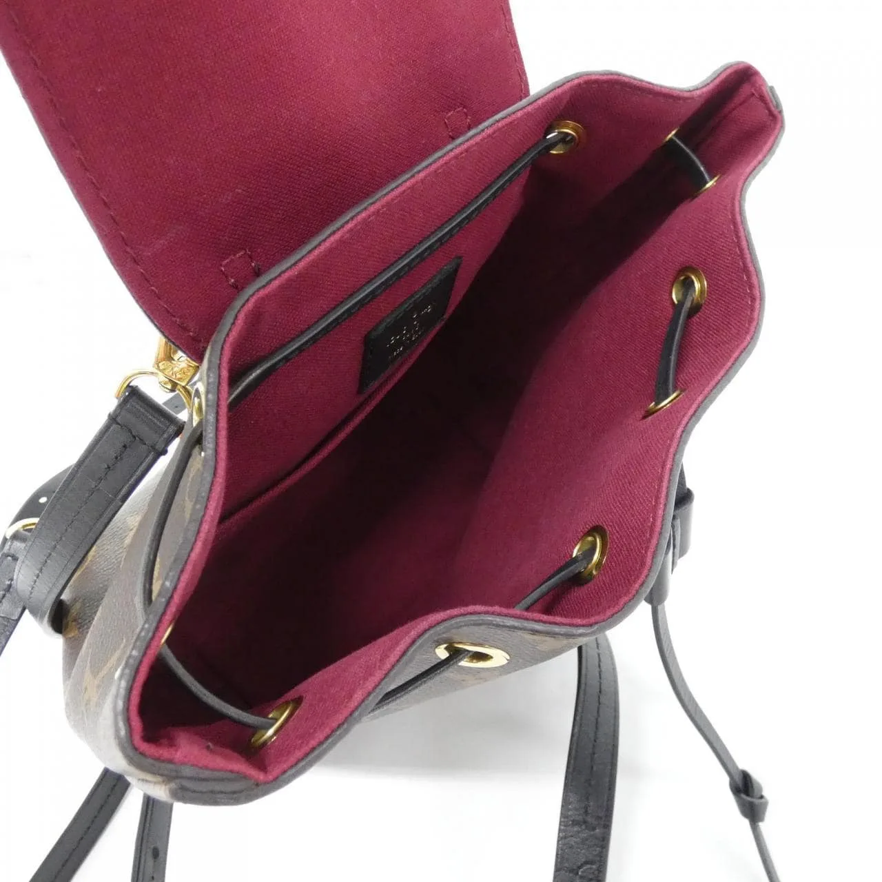 LOUIS VUITTON Montsouris M45516 Backpack Monogram 黑色 Monogram 中古品A - 縮圖 9