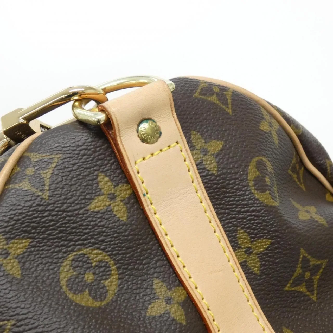 LOUIS VUITTON Keepall M41414 Boston Monogram 黑色 Monogram 中古品A - 縮圖 6