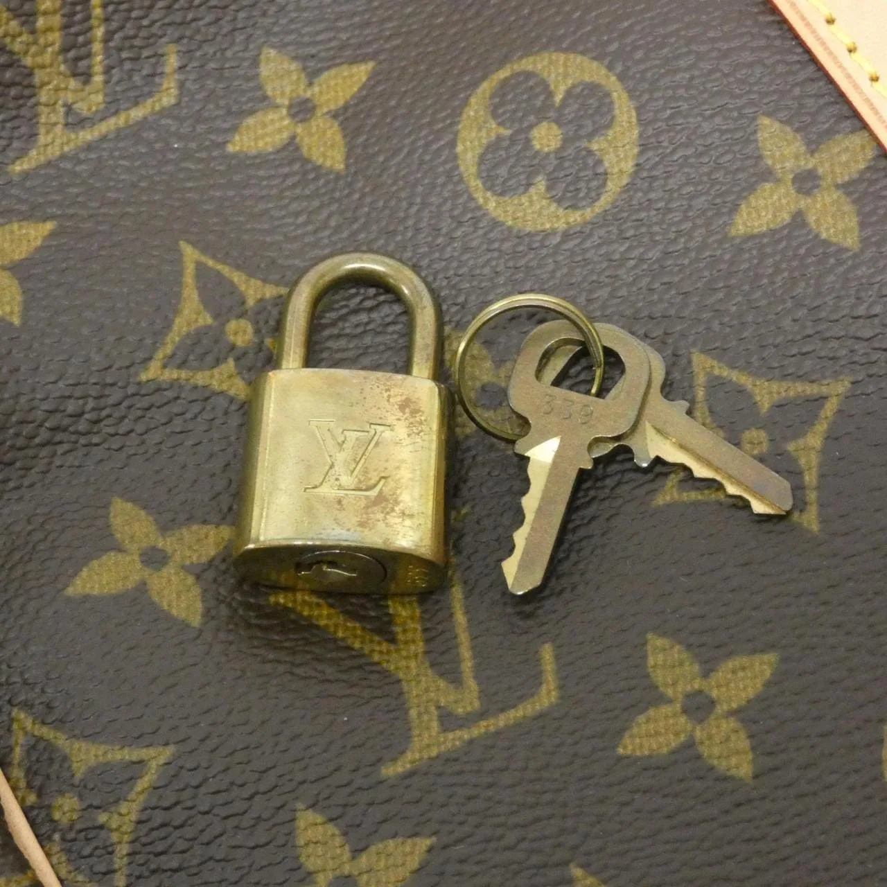 LOUIS VUITTON Keepall M41414 Boston Monogram 黑色 Monogram 中古品A - 縮圖 8