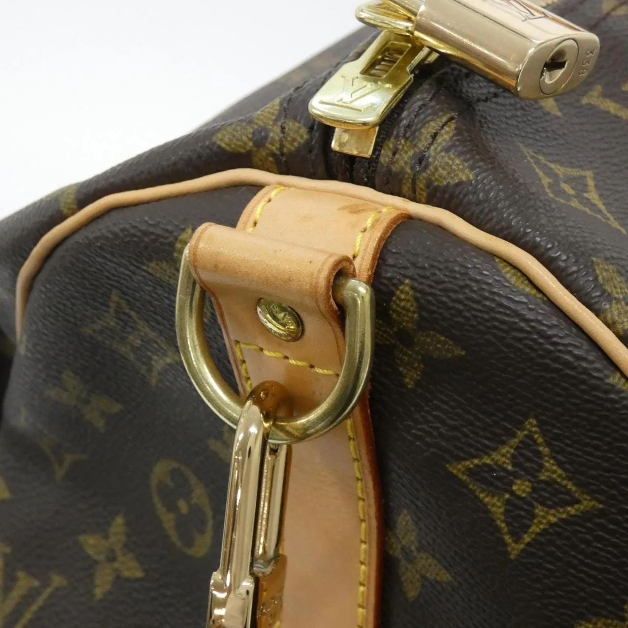 LOUIS VUITTON Keepall M41412 Boston Monogram 黑色 Monogram 中古品A - 縮圖 5