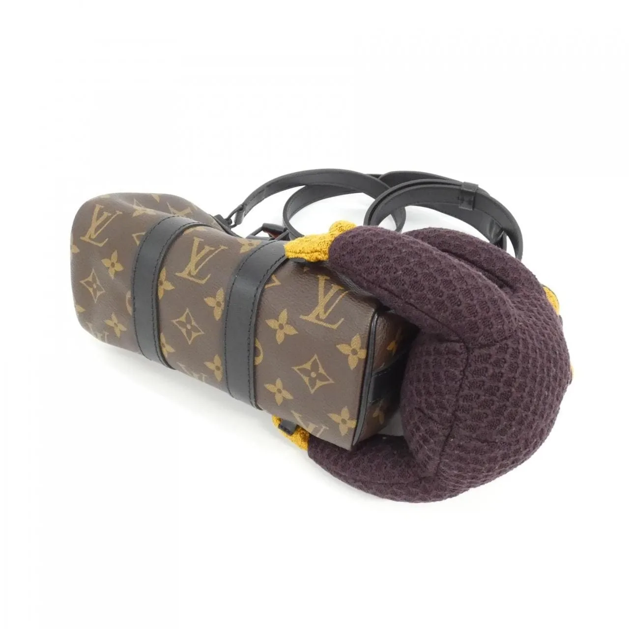 LOUIS VUITTON Keepall M80118 Boston Monogram 黑色 Monogram 中古品A - 縮圖 3