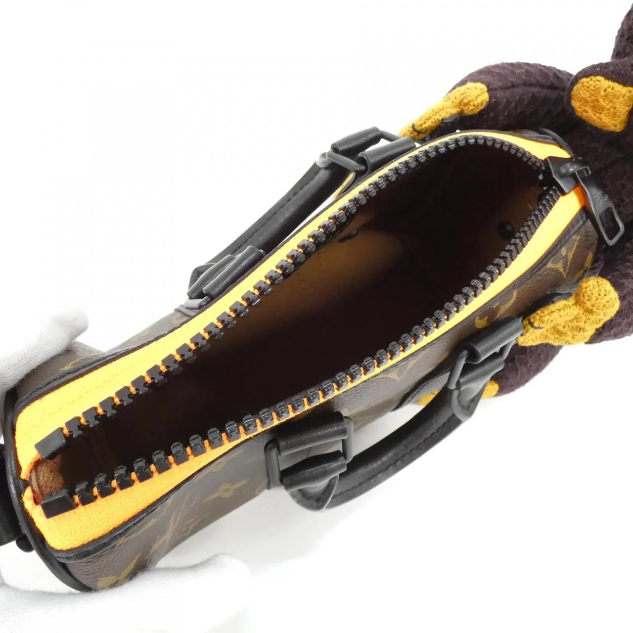 LOUIS VUITTON Keepall M80118 Boston Monogram 黑色 Monogram 中古品A - 縮圖 6