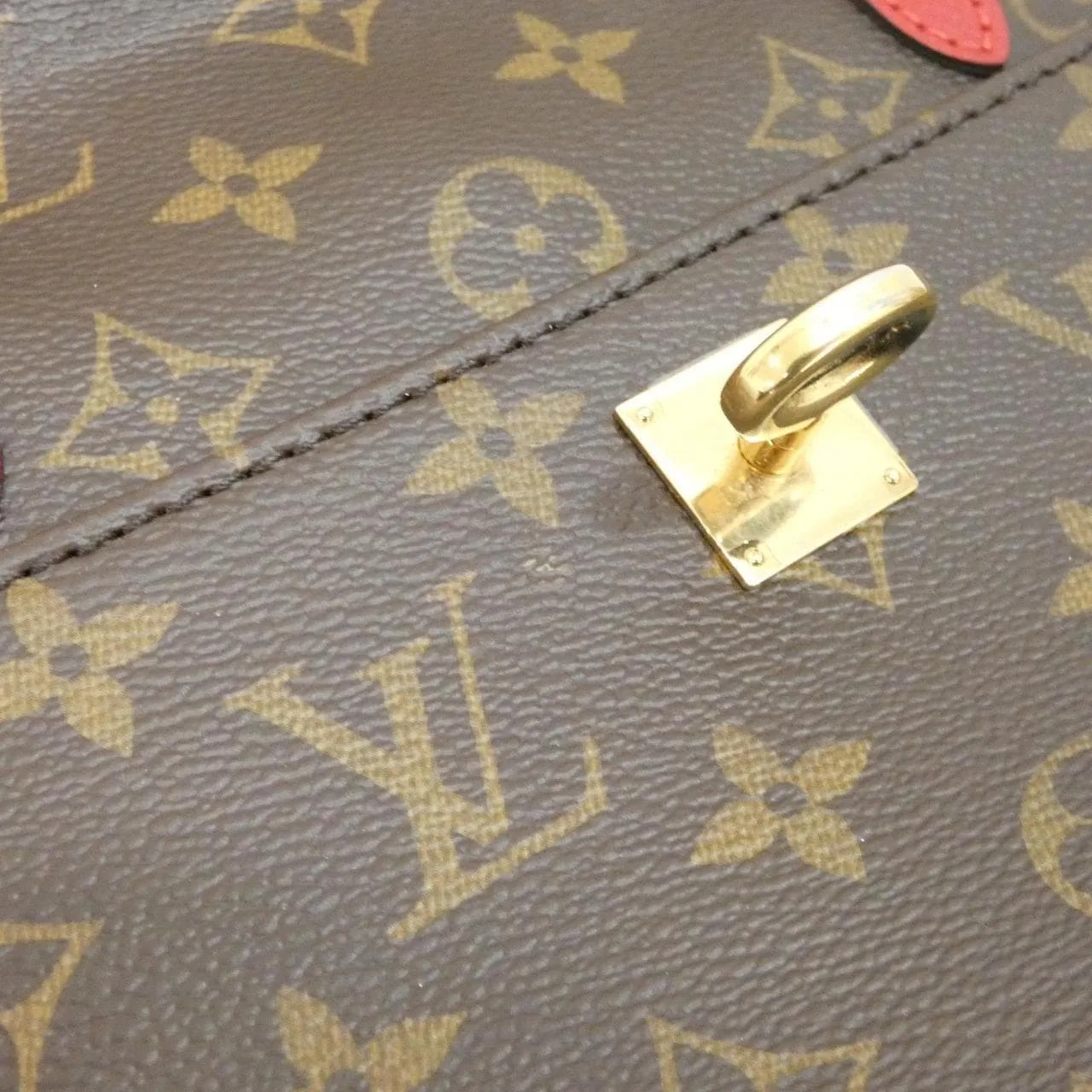 LOUIS VUITTON M41738 Handbag Monogram 黑色 Monogram 中古品A - 縮圖 4