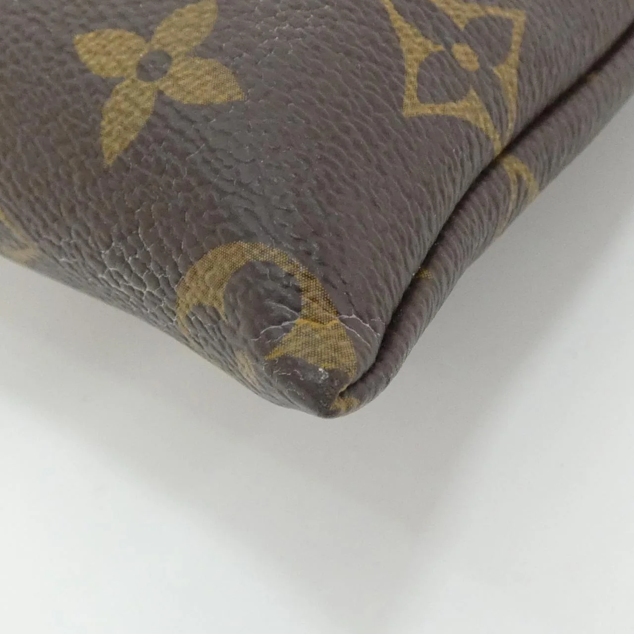 LOUIS VUITTON Pochette M64035 Handbag Monogram 黑色 Monogram 中古品B - 縮圖 3