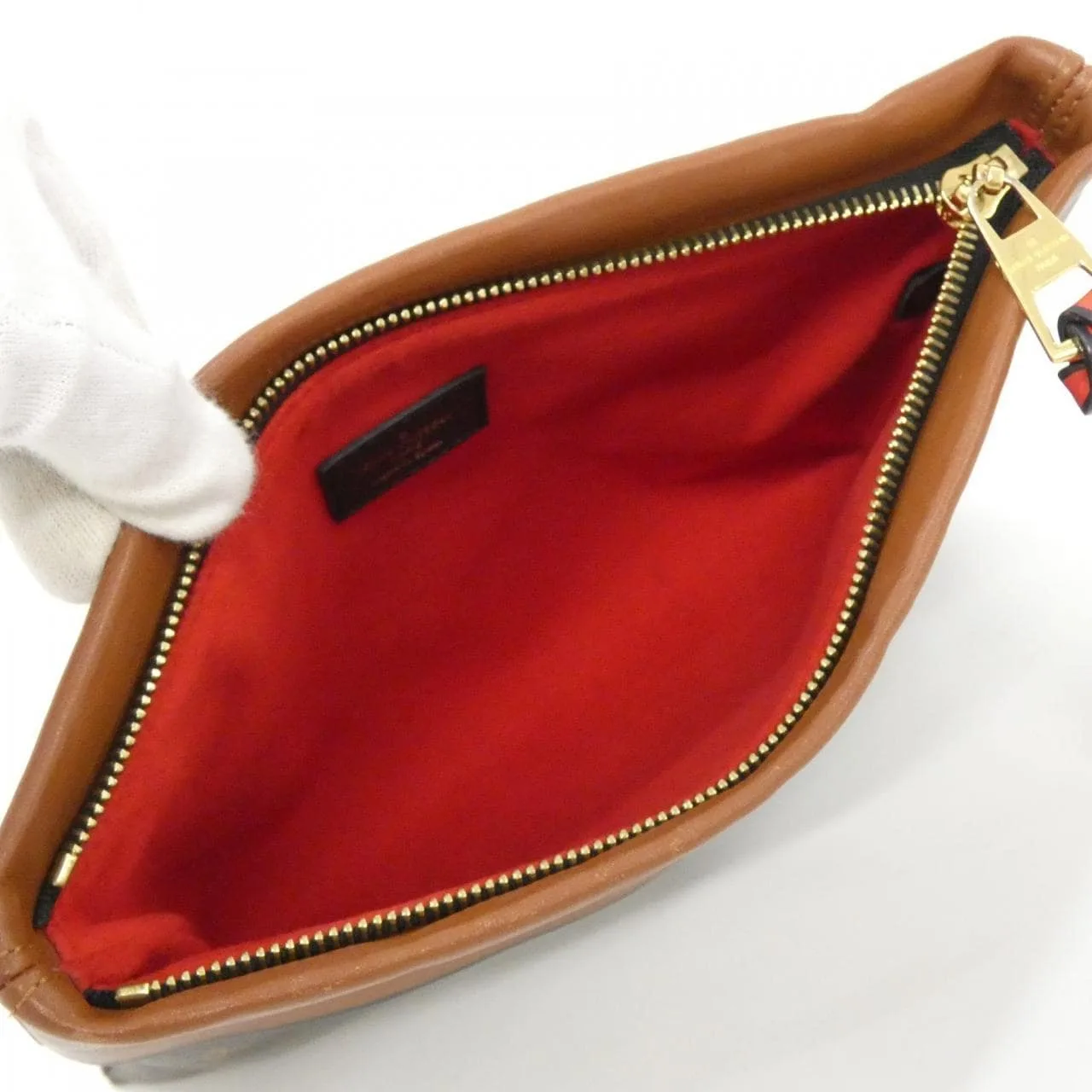 LOUIS VUITTON Pochette M64035 Handbag Monogram 黑色 Monogram 中古品B - 縮圖 7