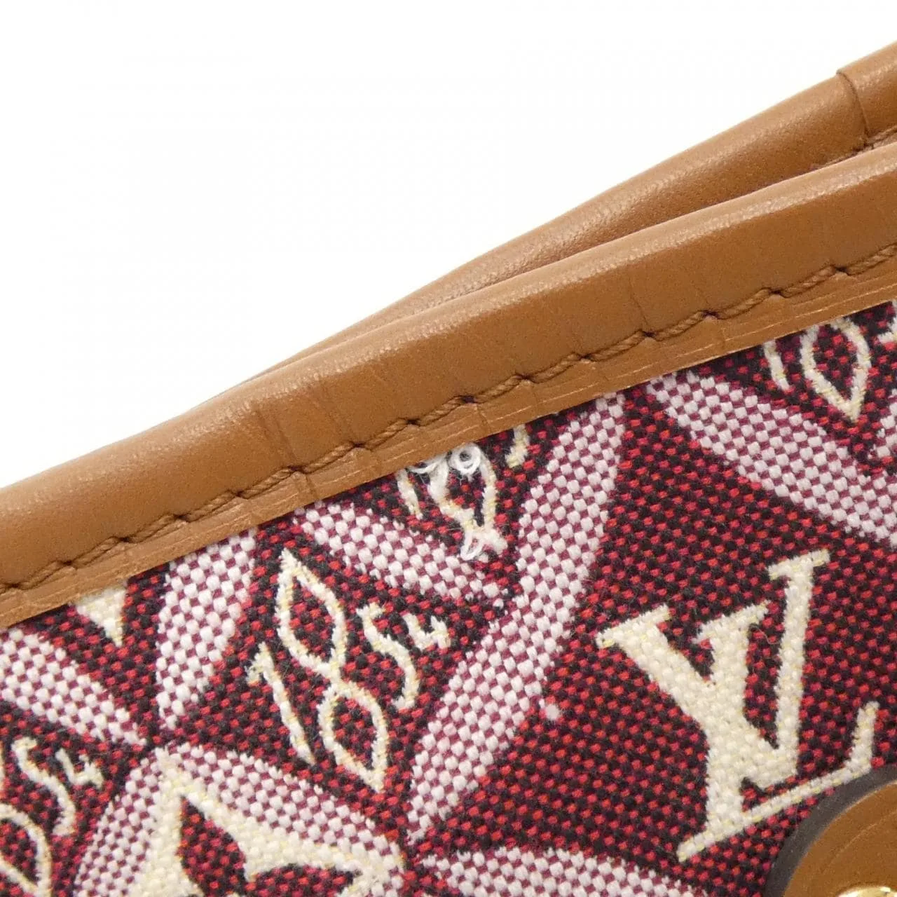 LOUIS VUITTON Neverfull M57273 Tote 酒紅色 中古品A - 縮圖 3