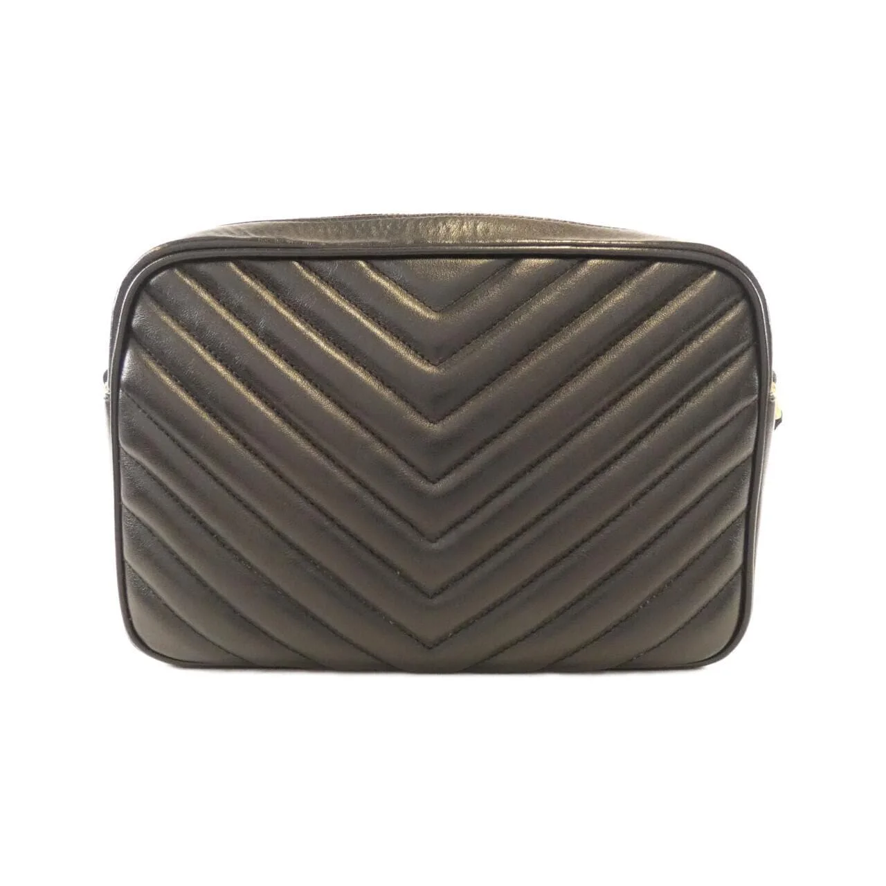 SAINT LAURENT 520534 DV707 Shoulder Leather 黑色 皮革 中古品B - 縮圖 2