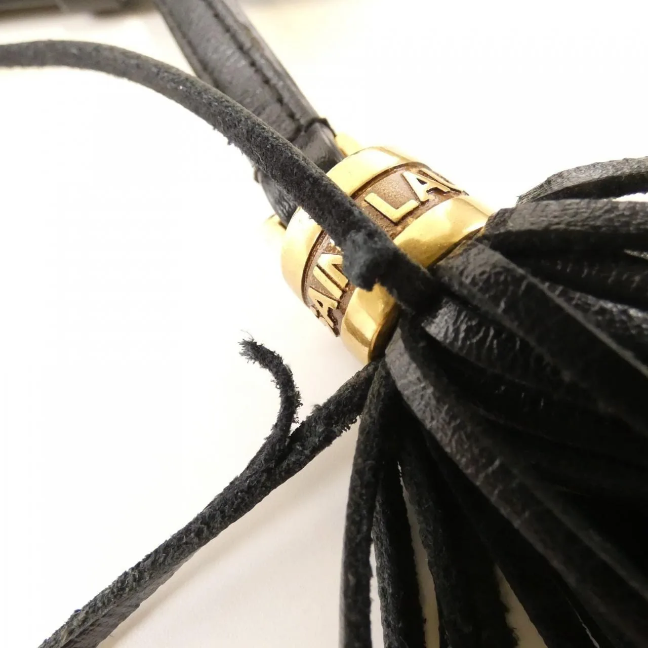 SAINT LAURENT 520534 DV707 Shoulder Leather 黑色 皮革 中古品B - 縮圖 6