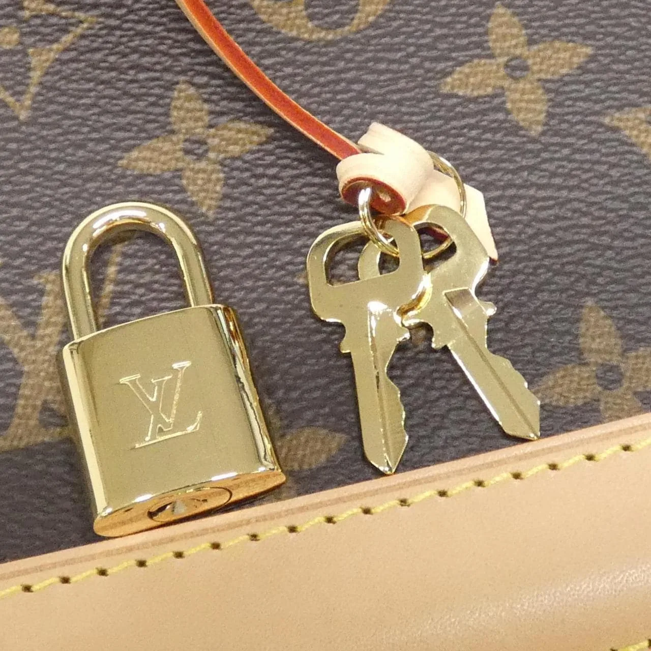 LOUIS VUITTON Alma M46990 Handbag Monogram 黑色 Monogram 中古品A - 縮圖 3