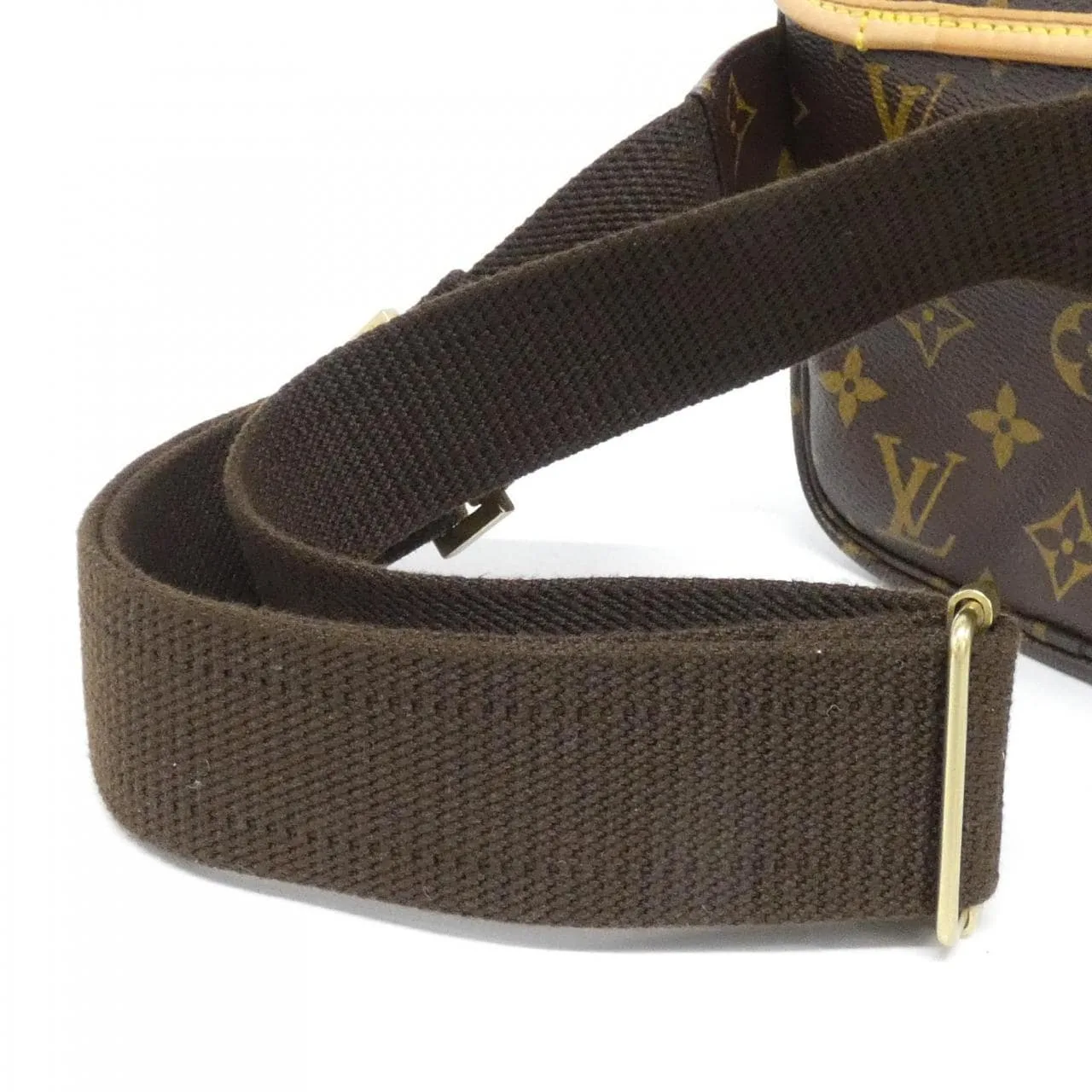 LOUIS VUITTON Bum Bag M40108 Shoulder Monogram 黑色 Monogram 中古品A - 縮圖 4