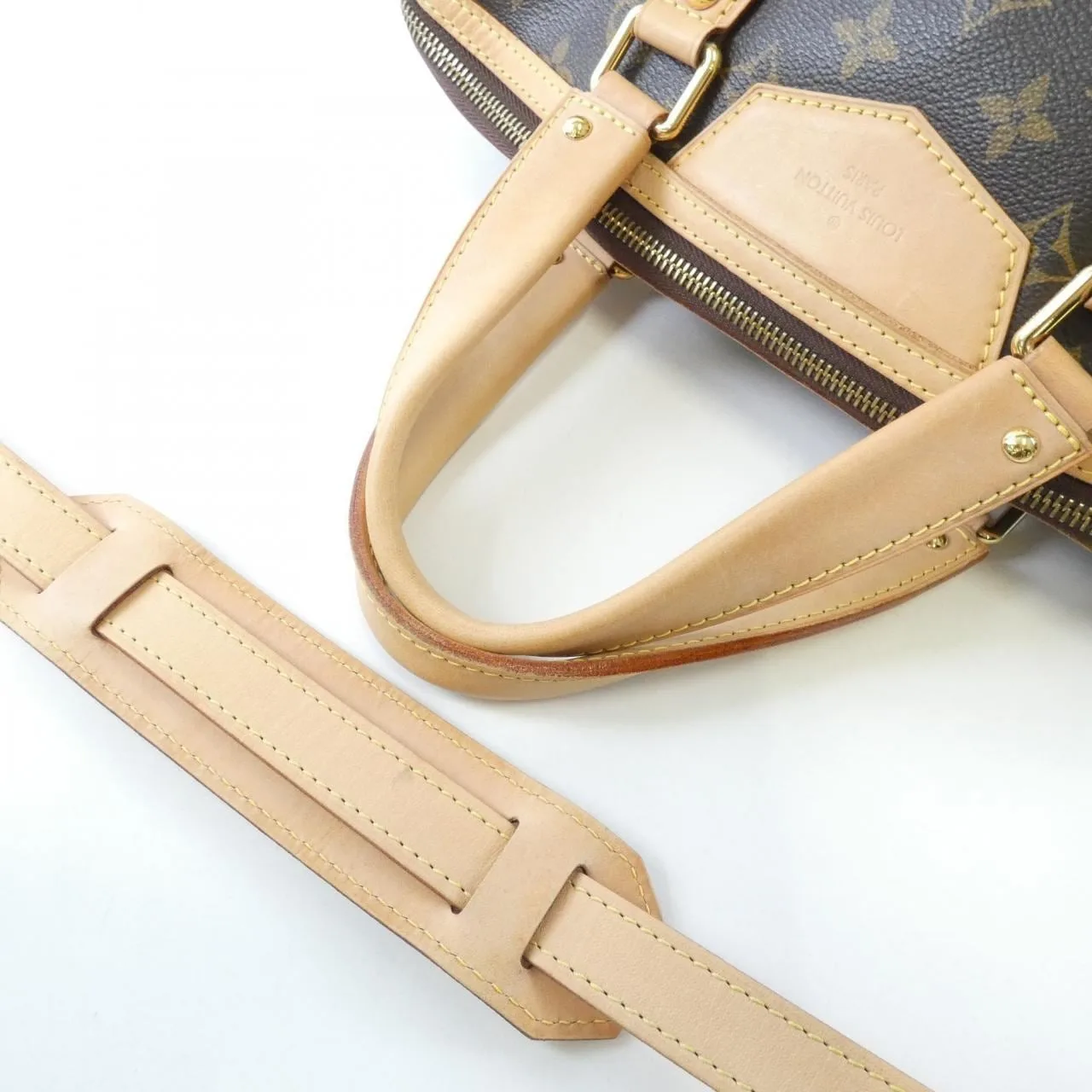 LOUIS VUITTON M40325 Handbag Monogram 黑色 Monogram 中古品B - 縮圖 5