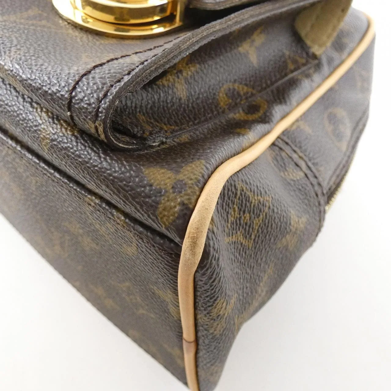 LOUIS VUITTON M40026 Handbag Monogram 黑色 Monogram 中古品A - 縮圖 3