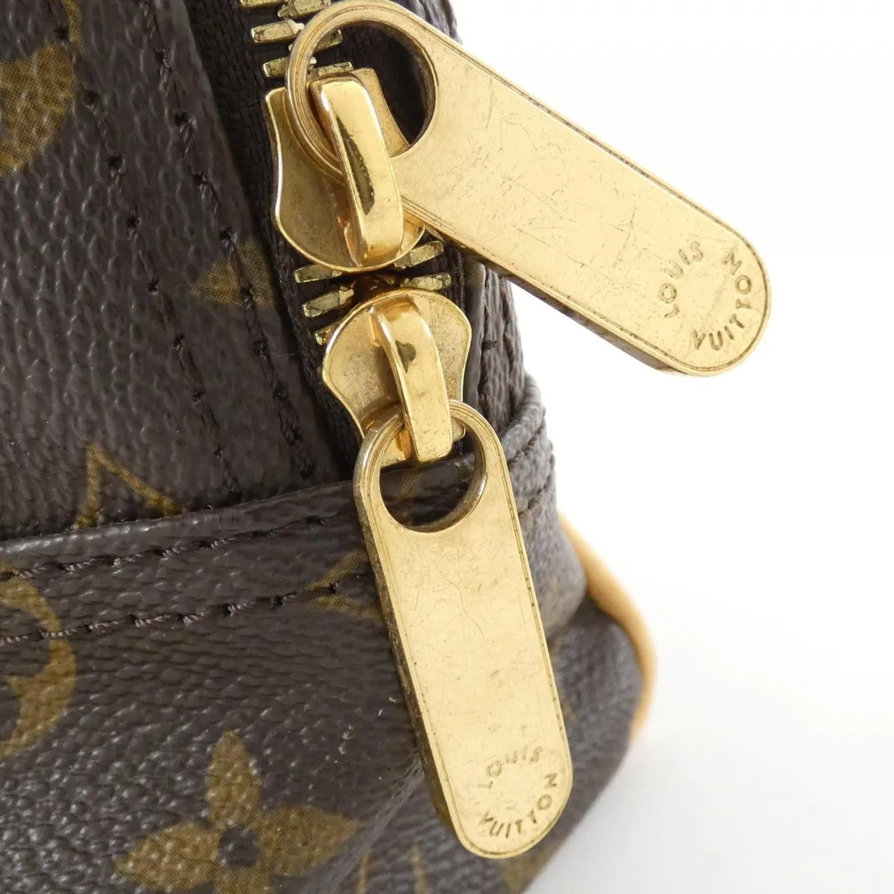 LOUIS VUITTON M40026 Handbag Monogram 黑色 Monogram 中古品A - 縮圖 6