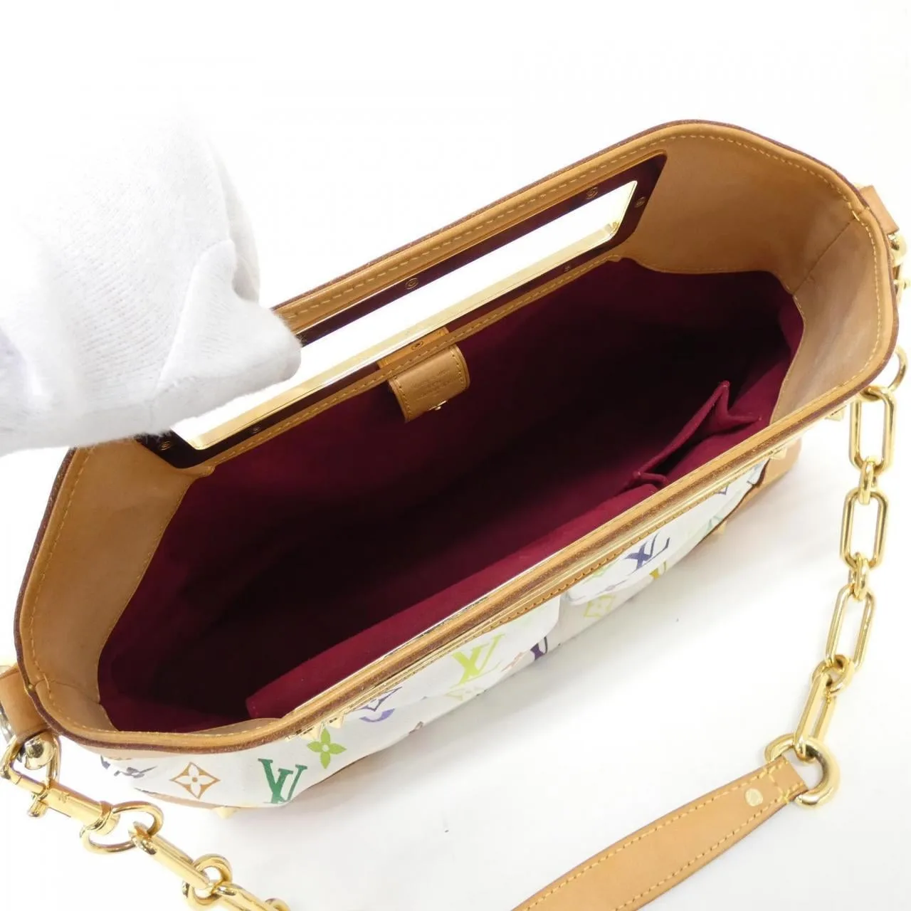 LOUIS VUITTON M40253 Handbag Canvas Multicolor 帆布 中古品A - 縮圖 9