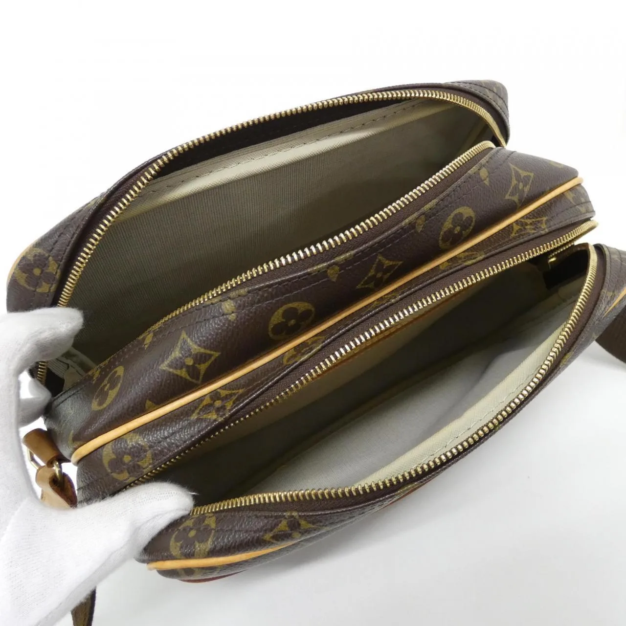 LOUIS VUITTON M45254 Shoulder Monogram 黑色 Monogram 中古品A - 縮圖 8