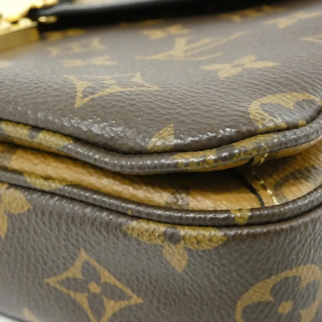 LOUIS VUITTON Pochette M44876 Handbag Monogram 黑色 Monogram 中古品A - 縮圖 3