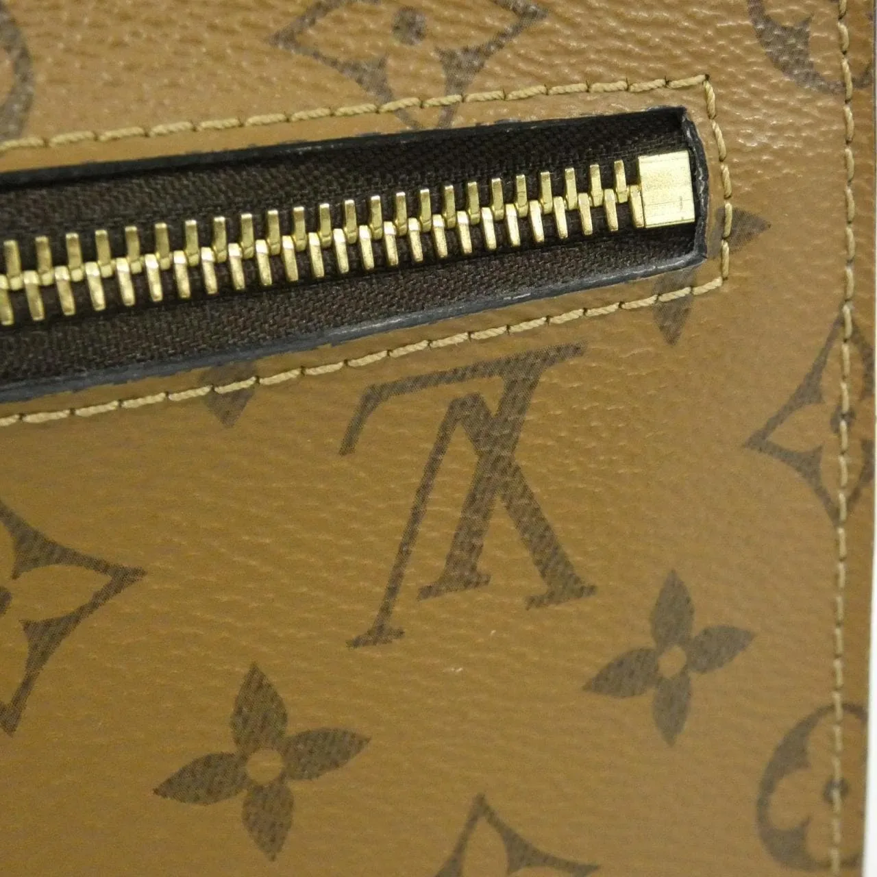 LOUIS VUITTON Pochette M44876 Handbag Monogram 黑色 Monogram 中古品A - 縮圖 5