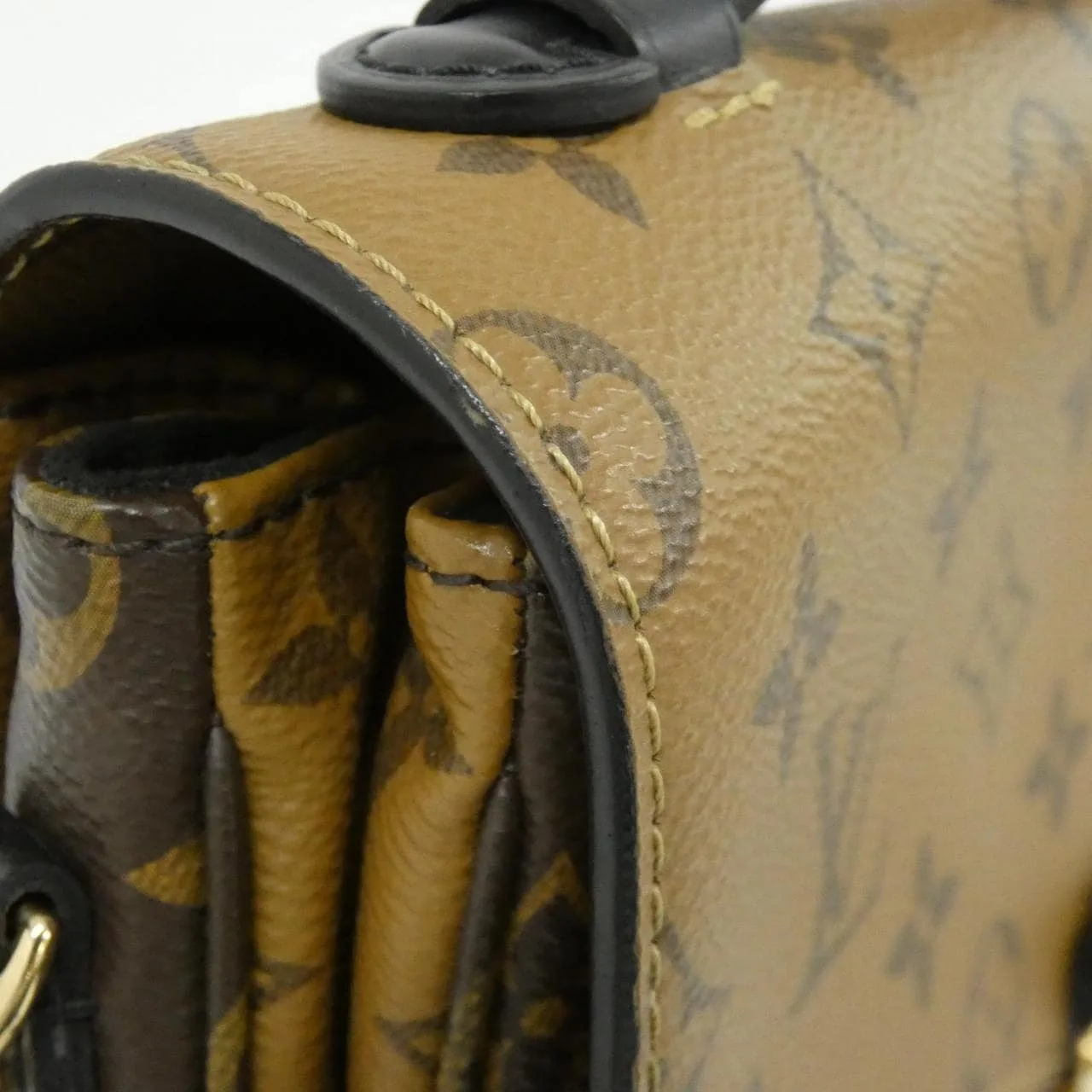 LOUIS VUITTON Pochette M44876 Handbag Monogram 黑色 Monogram 中古品A - 縮圖 7