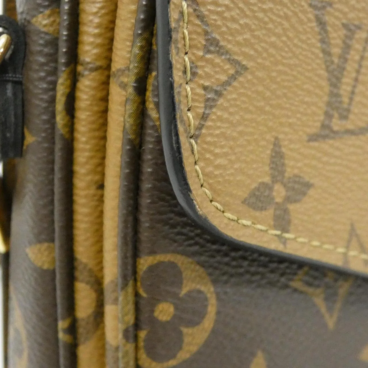 LOUIS VUITTON Pochette M44876 Handbag Monogram 黑色 Monogram 中古品A - 縮圖 8