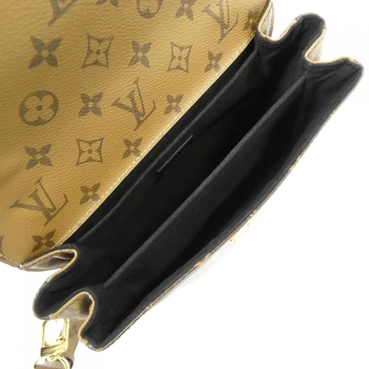 LOUIS VUITTON Pochette M44876 Handbag Monogram 黑色 Monogram 中古品A - 縮圖 10