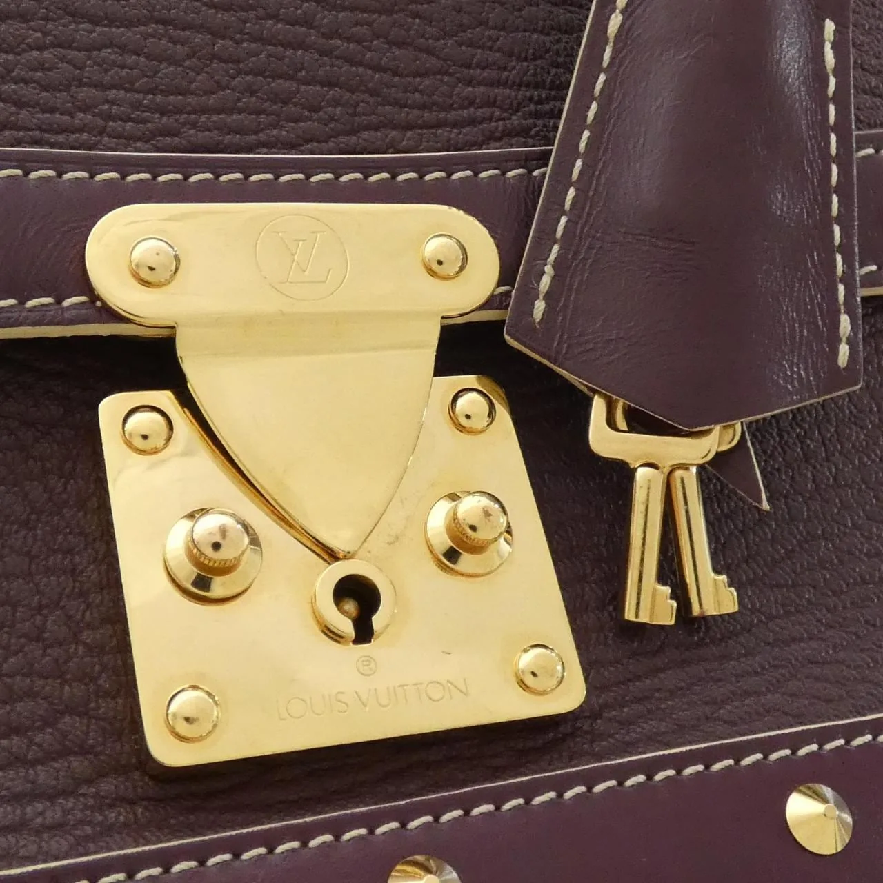 LOUIS VUITTON M91822 Shoulder Leather 黑色 皮革 中古品A - 縮圖 4