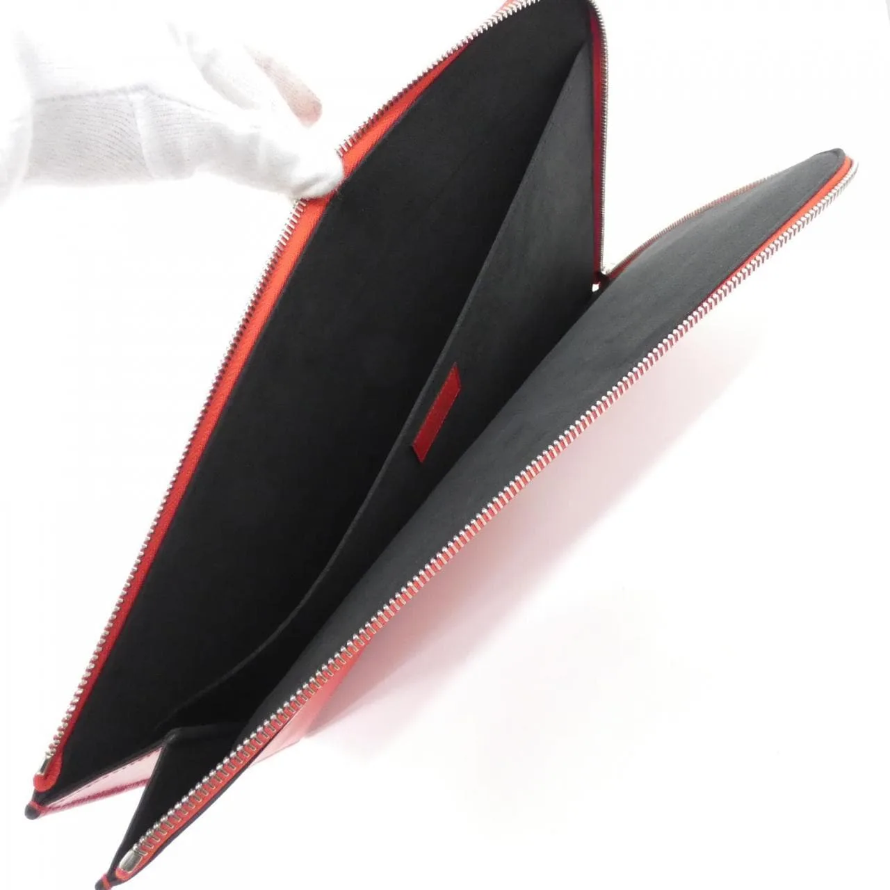 LOUIS VUITTON Pochette M67722 手提包 Epi Rouge Epi 中古品A - 縮圖 10