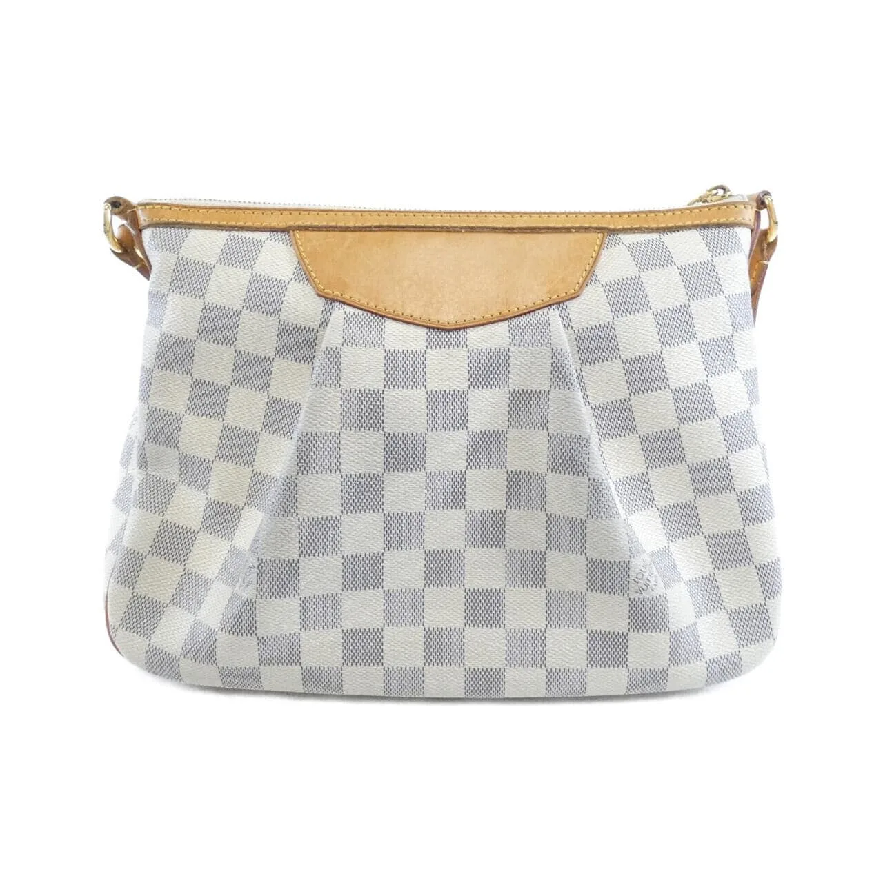 LOUIS VUITTON Siracusa N41113 Shoulder Damier 黑色 Damier 中古品B - 縮圖 2