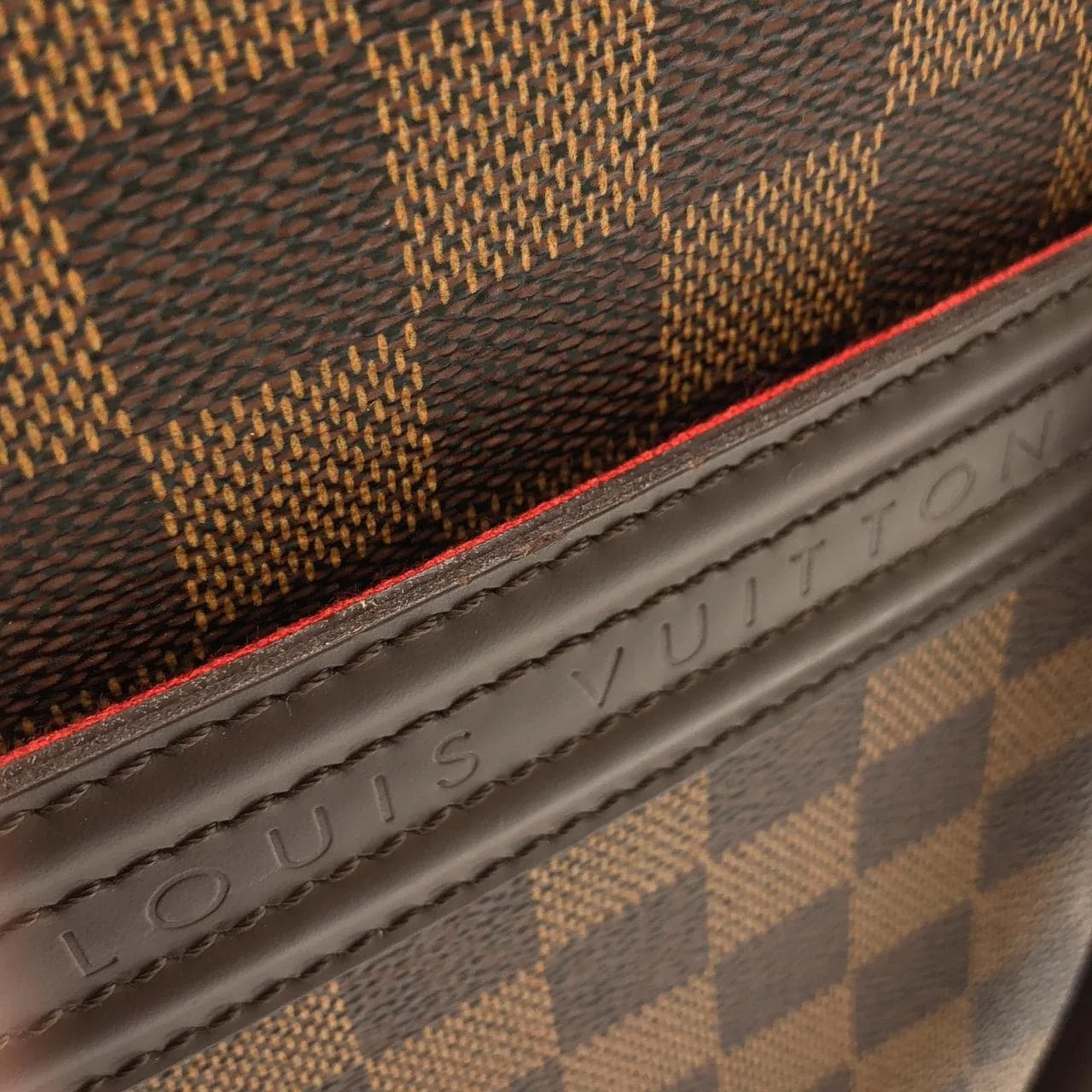 LOUIS VUITTON N41455 Handbag Damier 黑色 Damier 中古品A - 縮圖 3