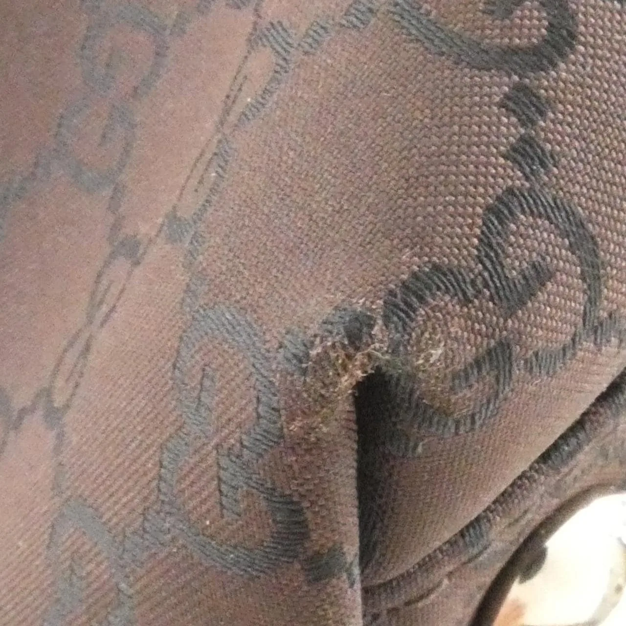 GUCCI 257304 Handbag Nylon 棕色 尼龍 中古品A - 縮圖 3