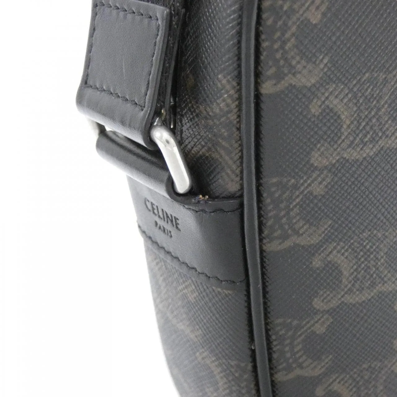 CELINE 197202DND Shoulder Canvas Black Canvas Rank A - Thumbnail 4