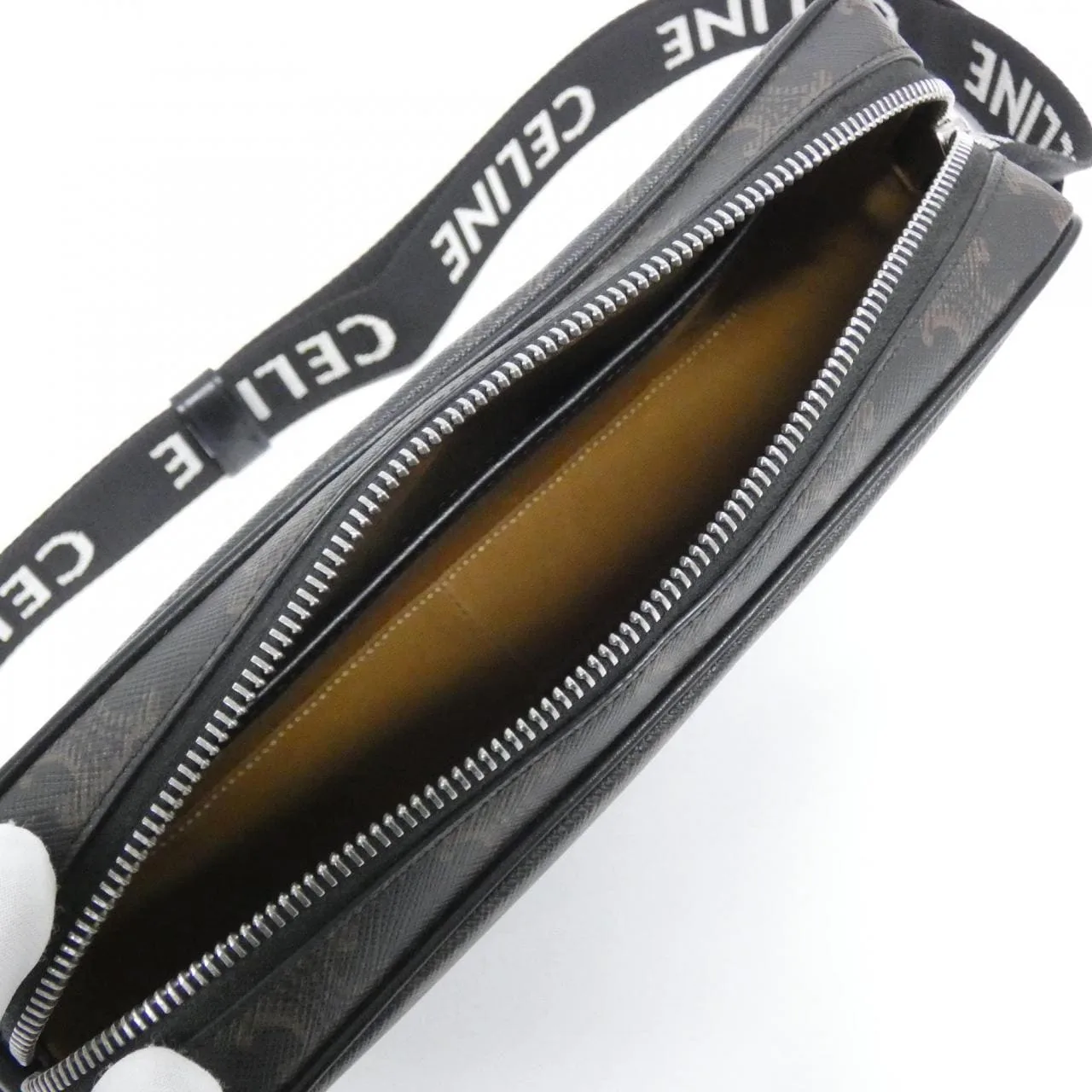 CELINE 197202DND Shoulder Canvas Black Canvas Rank A - Thumbnail 7