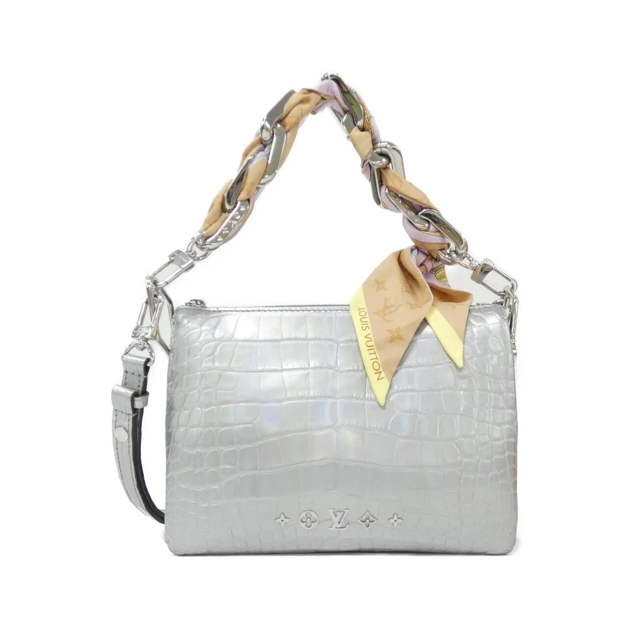 LOUIS VUITTON N84043 Shoulder Leather Silver